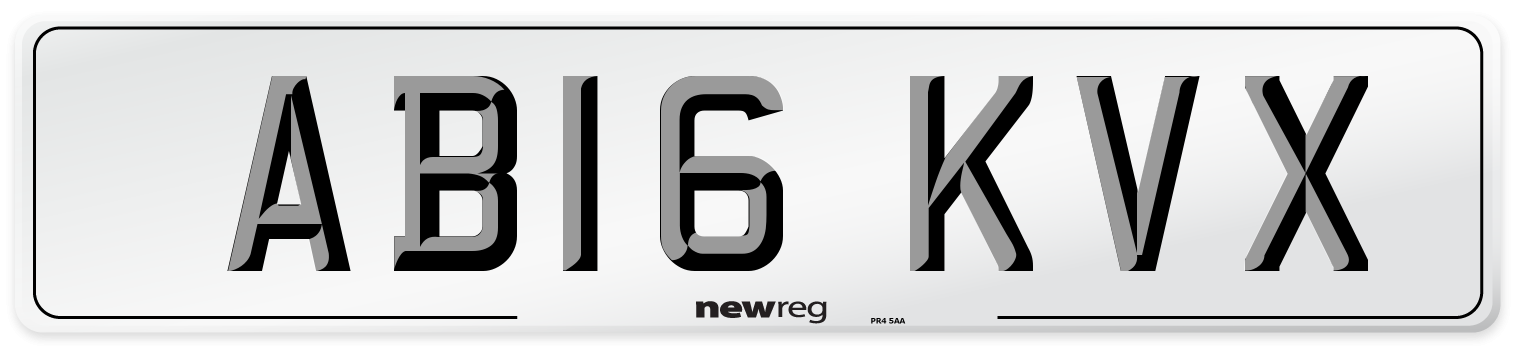AB16 KVX Number Plate from New Reg